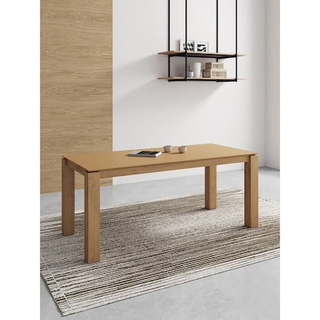 Manhattan Comfort Rockaway 70.86 Dining Table in Nature DT02-NA